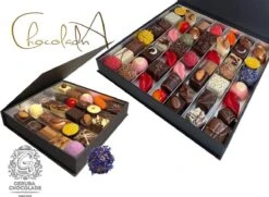 ChocolaDNA & Geruba - Grote Luxe Chocolade Truffels, Bonbons En Pralines Mix - Viering - Geschenkset - Chocoladecadeau 5 ChocolaDNA & Geruba - Grote Luxe Chocolade Truffels, Bonbons En Pralines Mix - Viering - Geschenkset - Chocoladecadeau -Voedsel Serie Winkel 1200x878
