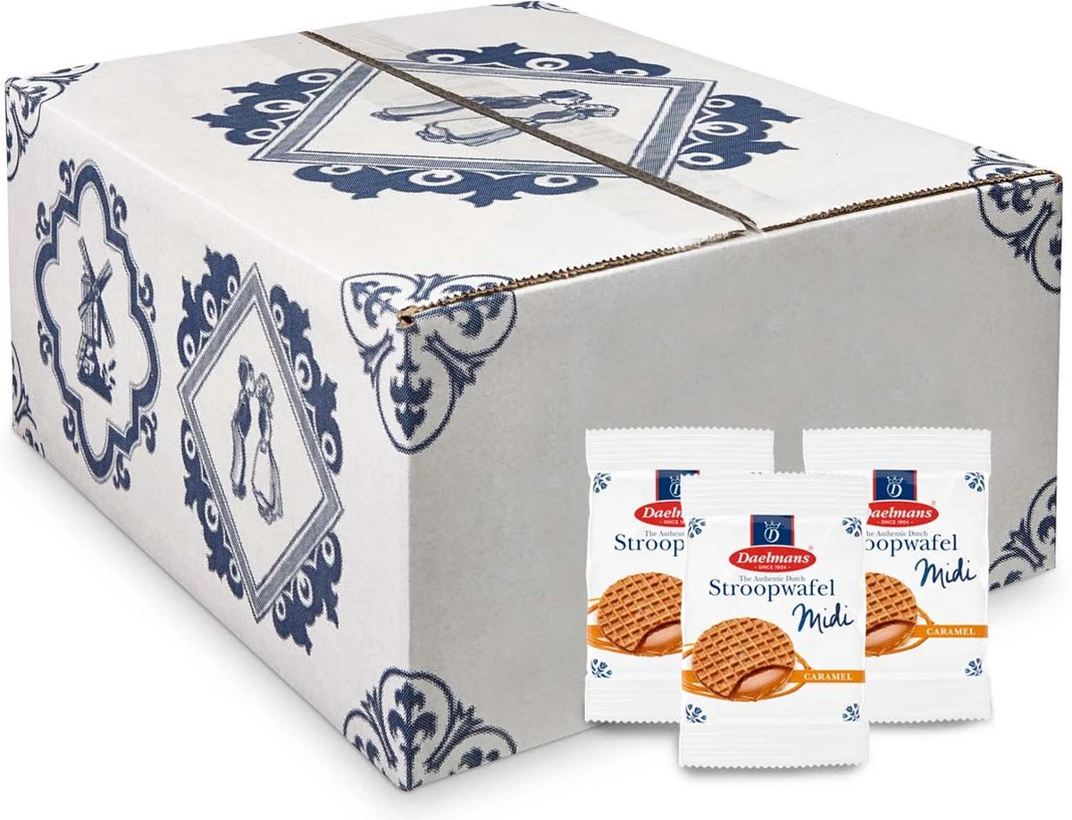 Daelmans Midi Stroopwafels - Doos 150 X 1 Stuks (per 1 Verpakt) - 15 Gram Per Koek 1 Daelmans Midi Stroopwafels - Doos 150 X 1 Stuks (per 1 Verpakt) - 15 Gram Per Koek