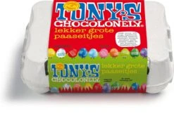 Tony's Chocolonely Chocolade Paas Geschenkset - Chocolade Reep En Eitjes Voor Pasen - Paaseieren - Chocoladereep -Voedsel Serie Winkel 1200x949