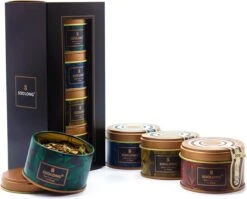 Soolong South Africa Nr40 Rooibos Cadeau Of Proefpakket Met Vier Luxe Theeen - Losse Rooibos & Honeybush - Ideaal Als Relatiegeschenk, Proeverij Of Met Valentijnsdag - Assortiment 4stuks -Voedsel Serie Winkel 1200x967
