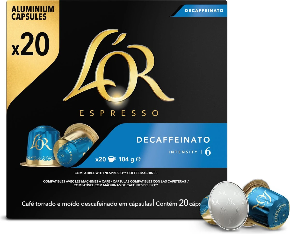L'OR Espresso Decaffeinato (6) - 10 X 20 Koffiecups 4 L'OR Espresso Decaffeinato (6) - 10 X 20 Koffiecups - Afbeelding 4