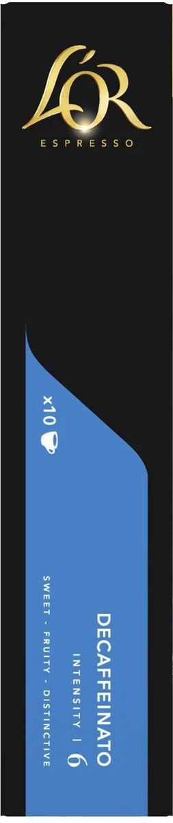 L'OR Espresso Decaffeinato (6) - 10 X 20 Koffiecups 2 L'OR Espresso Decaffeinato (6) - 10 X 20 Koffiecups - Afbeelding 2