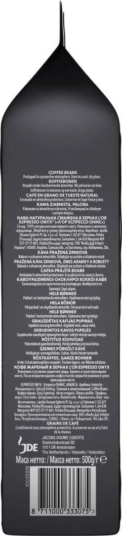 L'OR Espresso Onyx Koffiebonen (12) - 4 X 500 Gram -Voedsel Serie Winkel 273x1200
