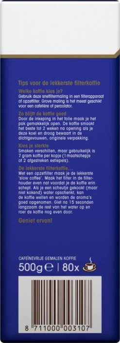 Douwe Egberts Decafé Filterkoffie - 6 X 500 Gram -Voedsel Serie Winkel 421x1200 4