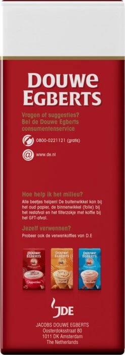 Douwe Egberts Aroma Rood Filterkoffie - Dubbelpak 6 X 1000 Gram -Voedsel Serie Winkel 423x1200 1
