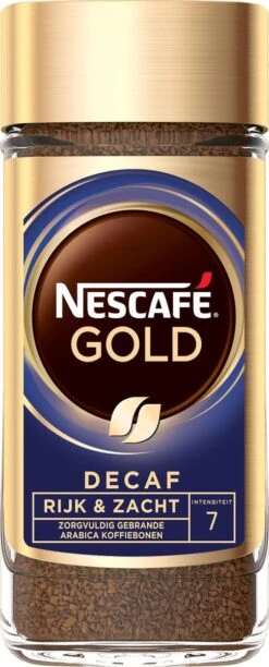 Nescafé Gold Decafé Oploskoffie - 6 Potten à 100 Gram -Voedsel Serie Winkel 484x1200 1