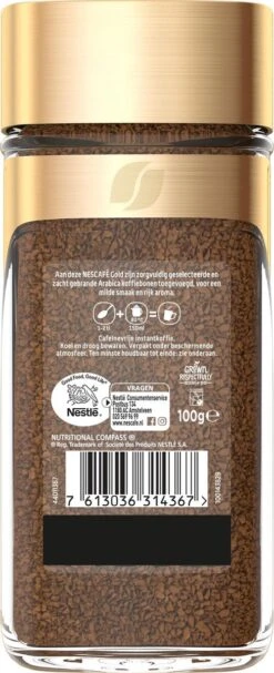 Nescafé Gold Decafé Oploskoffie - 6 Potten à 100 Gram -Voedsel Serie Winkel 488x1200