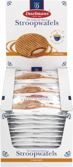 Daelmans Jumbo Stroopwafels - 36 X 1 Stuks (per Stuk Verpakt) - 39 Gram Per Koek -Voedsel Serie Winkel 526x1200 1