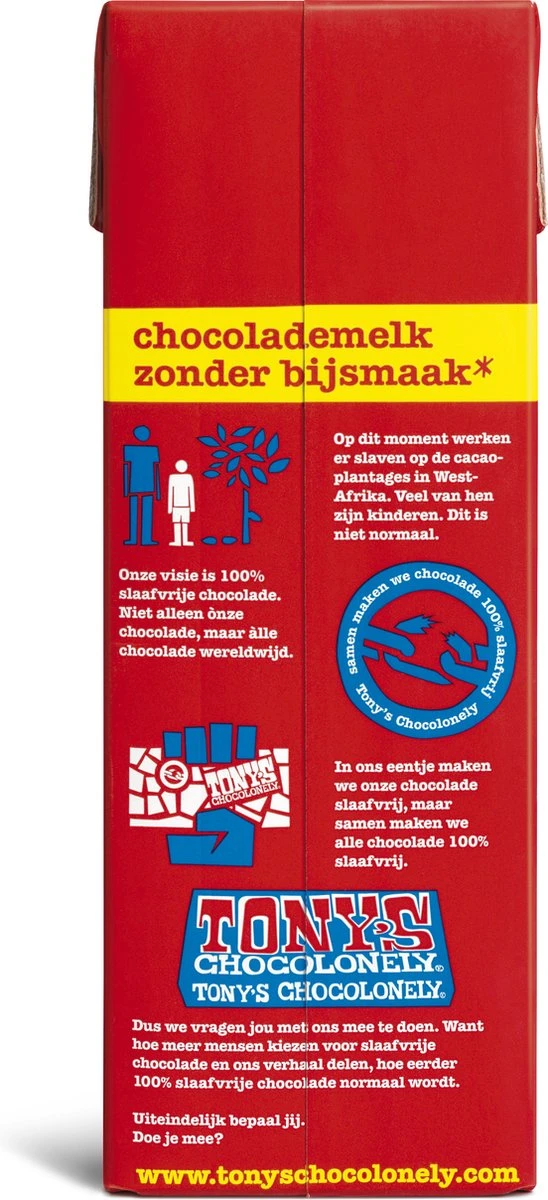 Tony's Chocolonely Chocolademelk - Chocolade Melk - Hot Chocolate - 8 X 1 Liter 3 Tony's Chocolonely Chocolademelk - Chocolade Melk - Hot Chocolate - 8 X 1 Liter - Afbeelding 3
