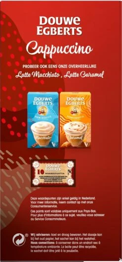 Douwe Egberts Verwenkoffie Cappuccino Oploskoffie - 5 X 10 Zakjes -Voedsel Serie Winkel 560x1200 1