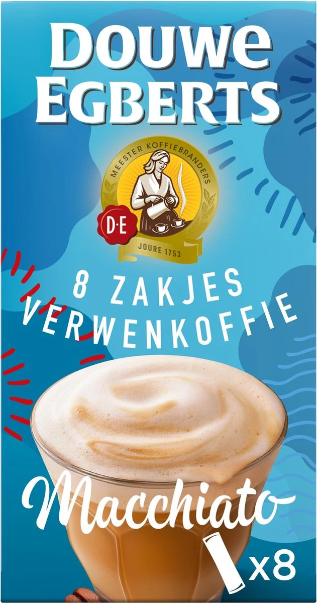 Douwe Egberts Verwenkoffie Latte Macchiato Oploskoffie - 5 X 8 Zakjes 2 Douwe Egberts Verwenkoffie Latte Macchiato Oploskoffie - 5 X 8 Zakjes - Afbeelding 2