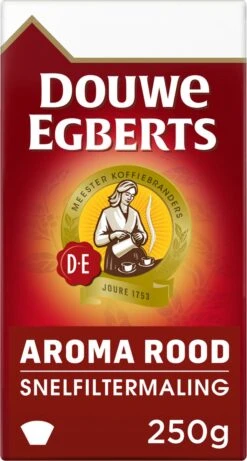 Douwe Egberts Aroma Rood Filterkoffie - 24 X 250 Gram -Voedsel Serie Winkel 643x1200 1