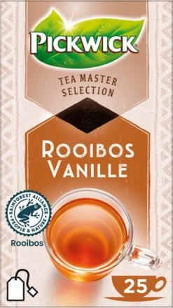 Pickwick Thee | Master Selection Tea | Rooibos Vanille | 4 X 25 Zakjes 6 Pickwick Thee | Master Selection Tea | Rooibos Vanille | 4 X 25 Zakjes -Voedsel Serie Winkel 673x1200 3