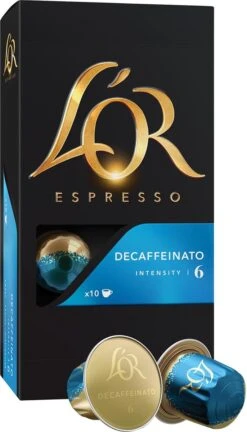 L'OR Espresso Decaffeinato Koffiecups - Intensiteit 6/12 - 10 X 10 Capsules 22 L'OR Espresso Decaffeinato Koffiecups - Intensiteit 6/12 - 10 X 10 Capsules -Voedsel Serie Winkel 686x1200