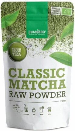 Purasana Matcha Classic Raw Powder 75 Gram 11 Purasana Matcha Classic Raw Powder 75 Gram -Voedsel Serie Winkel 690x1200 1