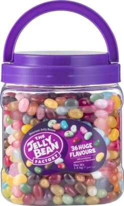 The Jelly Bean Factory Snoeppot à 1,4 Kg Snoep - 36 Huge Flavours Jelly Beans -Voedsel Serie Winkel 726x1200 1