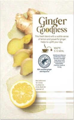Pickwick Kruidenthee Ginger Goodness Lemon - 4 X 15 Theezakjes 9 Pickwick Kruidenthee Ginger Goodness Lemon - 4 X 15 Theezakjes -Voedsel Serie Winkel 739x1200 3