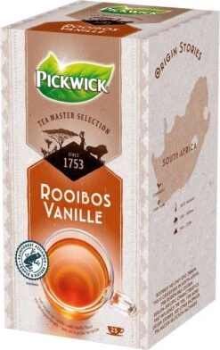 Pickwick Thee | Master Selection Tea | Rooibos Vanille | 4 X 25 Zakjes