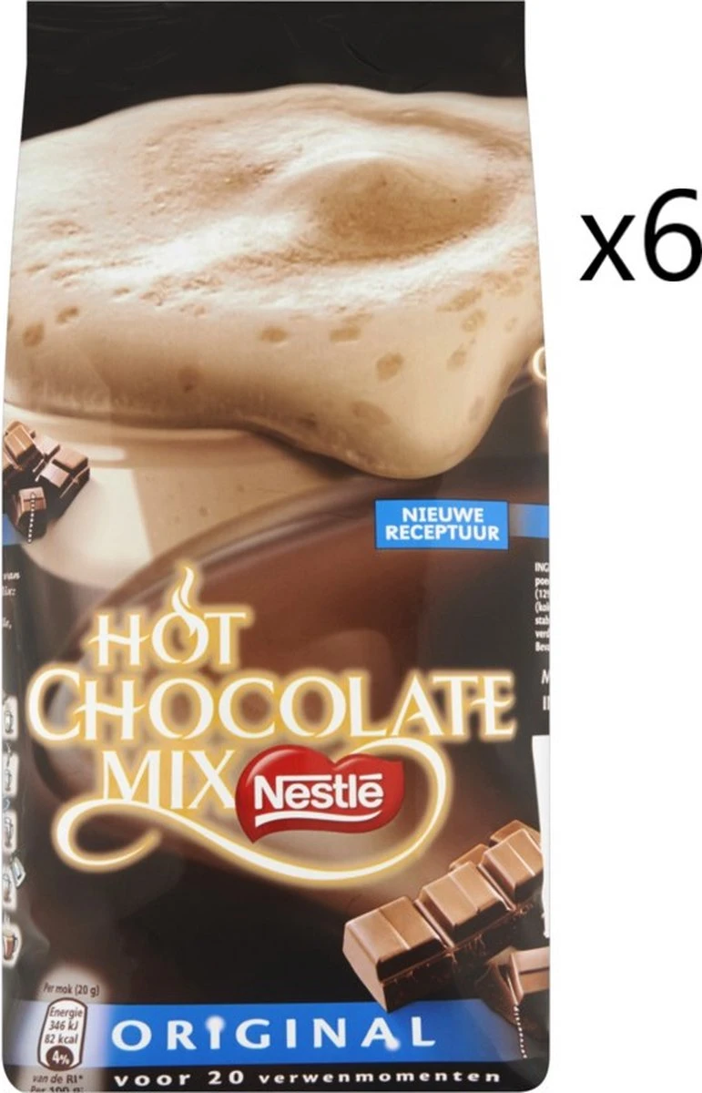 Nestlé - Hot Chocolate Mix - 6 Zakken à 400 Gram 1 Nestlé - Hot Chocolate Mix - 6 Zakken à 400 Gram