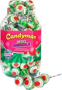 Mac Bubble | Watermeloen | Lolly | 100 Stuks