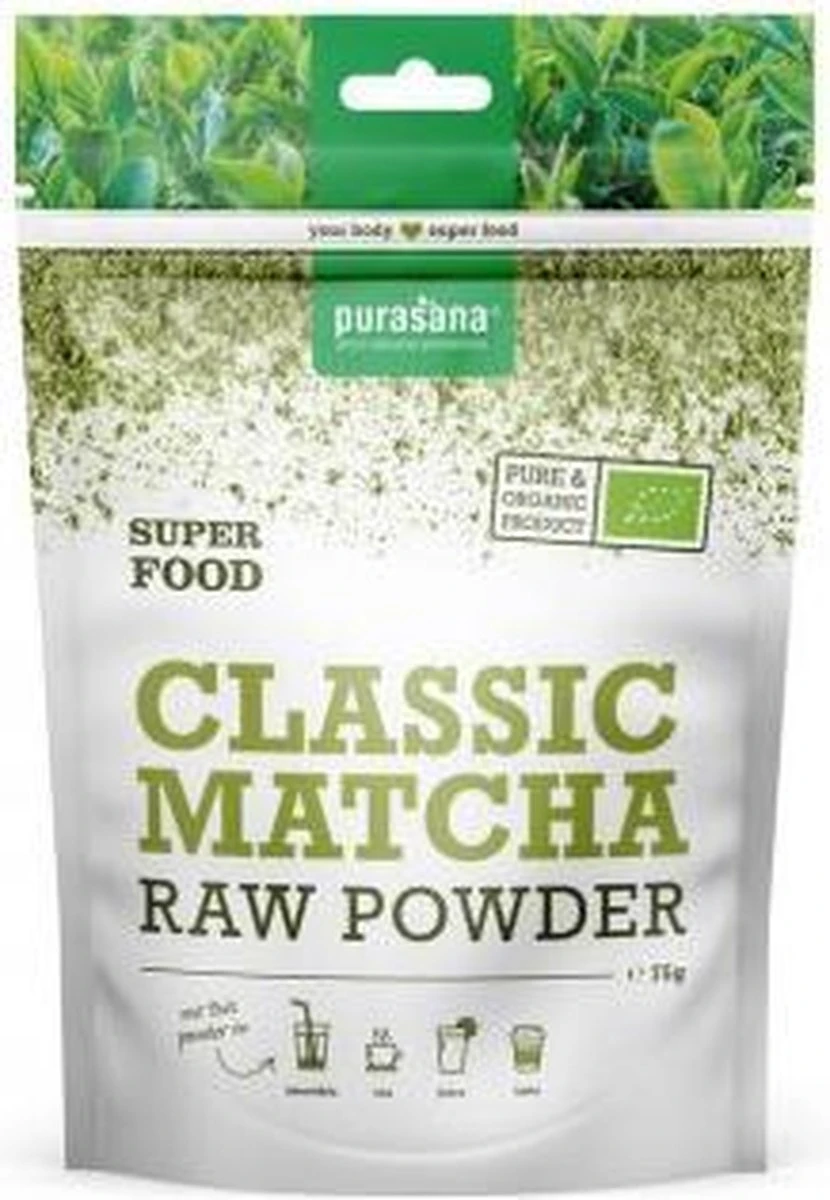 Purasana Matcha Classic Raw Powder 75 Gram 6 Purasana Matcha Classic Raw Powder 75 Gram - Afbeelding 6