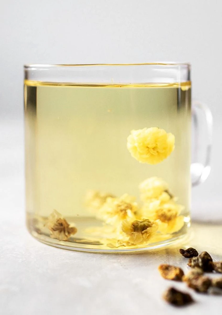 Chinese Bloemen Thee - Hangzhou Witte Chrysant (maart 2022) - 30g 4 Chinese Bloemen Thee - Hangzhou Witte Chrysant (maart 2022) - 30g - Afbeelding 4