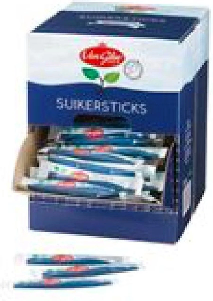Van Gils Elite Suikersticks 200 Stuks - Suiker 2 Van Gils Elite Suikersticks 200 Stuks - Suiker - Afbeelding 2