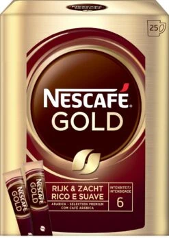 Nescafé Gold Oploskoffie - 6 Doosjes à 25 Zakjes -Voedsel Serie Winkel 853x1200