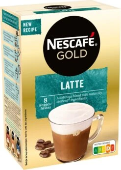 Nescafé Gold Latte Macchiato Oploskoffie - 6 Doosjes à 8 Zakjes -Voedsel Serie Winkel 856x1200 2