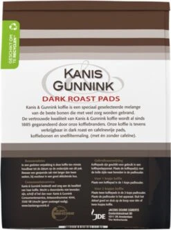 Kanis & Gunnink Dark Roast Koffiepads - 10 X 36 Pads 7 Kanis & Gunnink Dark Roast Koffiepads - 10 X 36 Pads -Voedsel Serie Winkel 894x1200