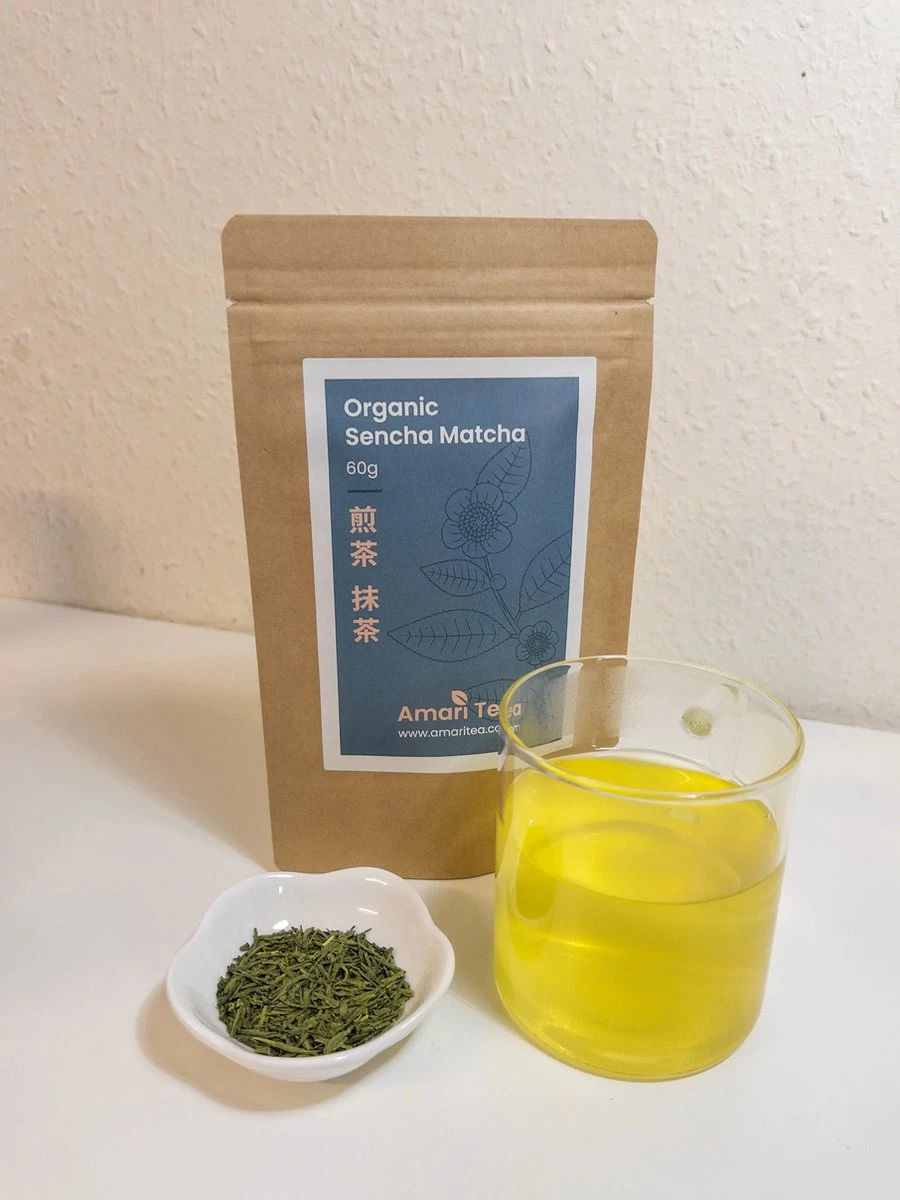 Amari Tea - Biologische Sencha Matcha Thee 3 Amari Tea - Biologische Sencha Matcha Thee - Afbeelding 3