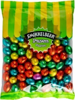 Smikkelbeer - Chocolade Paaseitjes Hazelnoot Praliné En Krokante Granen - 1kg