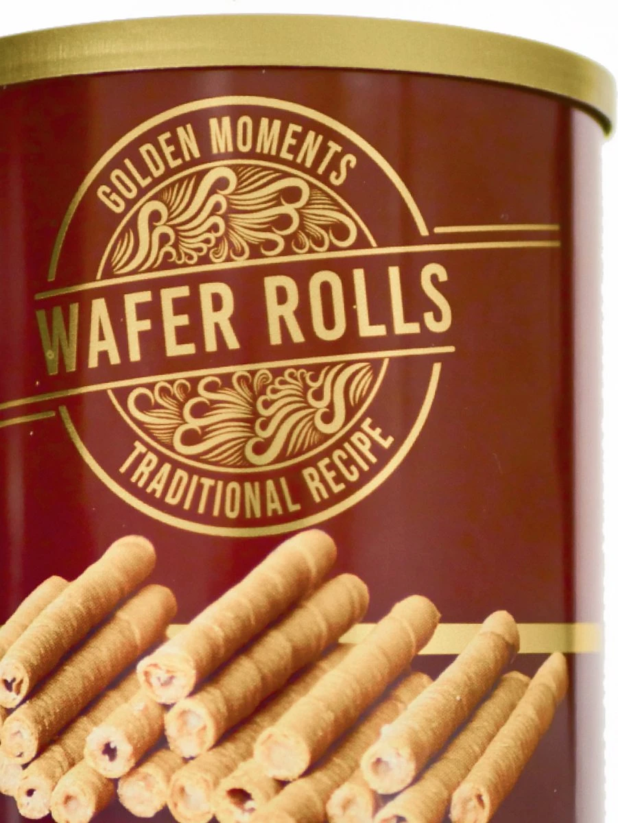 Wafer Rolls Gevuld Met Cappucino Creme 2 Wafer Rolls Gevuld Met Cappucino Creme - Afbeelding 2