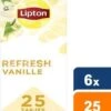 Lipton - Feel Good Selection Zwarte Thee Vanille - 6x 25 Zakjes