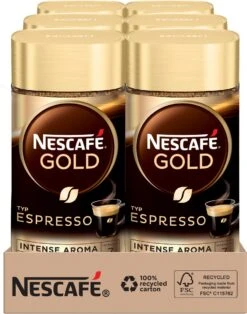 Nescafé Gold Espresso Oploskoffie - 6 Potten à 100 Gram