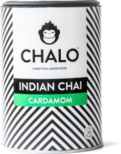 CHALO Cardamom Chai Latte - Indische Vegan Chai - Zwarte Assam Thee - 25 Porties/ 300GR